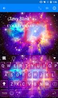 Galaxy Blink Eva Keyboard -Gif syot layar 1