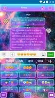 برنامه‌نما Glitter Galaxy Eva Keyboard عکس از صفحه