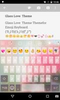 Glass Love Emoji Keyboard پوسٹر