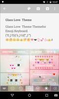 Glass Love Emoji Keyboard Ekran Görüntüsü 3