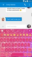 Glitter Heart Emoji Keyboard 截图 1