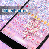 Glitter Unicorn Keyboard -Gifs icono