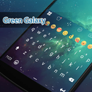 Green Galaxy Eva Keyboard -Gif APK