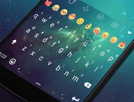 Green Galaxy Eva Keyboard -Gif পোস্টার