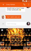 Hell Fire Eva Emoji Keyboard imagem de tela 1