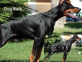 Lovely Dog Barking Keyboard Affiche