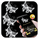 Gold Butterfly Gif Keyboard icon