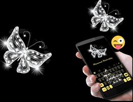 Gold Butterfly Gif Keyboard постер