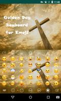 Golden Day Emoji Keyboard syot layar 2