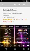 Electric Light Emoji Keyboard تصوير الشاشة 3