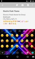 Electric Punk Emoji Keyboard capture d'écran 1