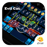 Evil Cat Nine Life -Keyboard icône