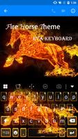 Red Horse Keyboard -Emoji Gif 스크린샷 1