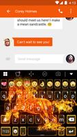 Red Horse Keyboard -Emoji Gif captura de pantalla 2