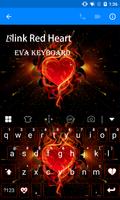 Blink Red Heart Emoji Keyboard Affiche