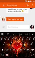 Blink Red Heart Emoji Keyboard captura de pantalla 2