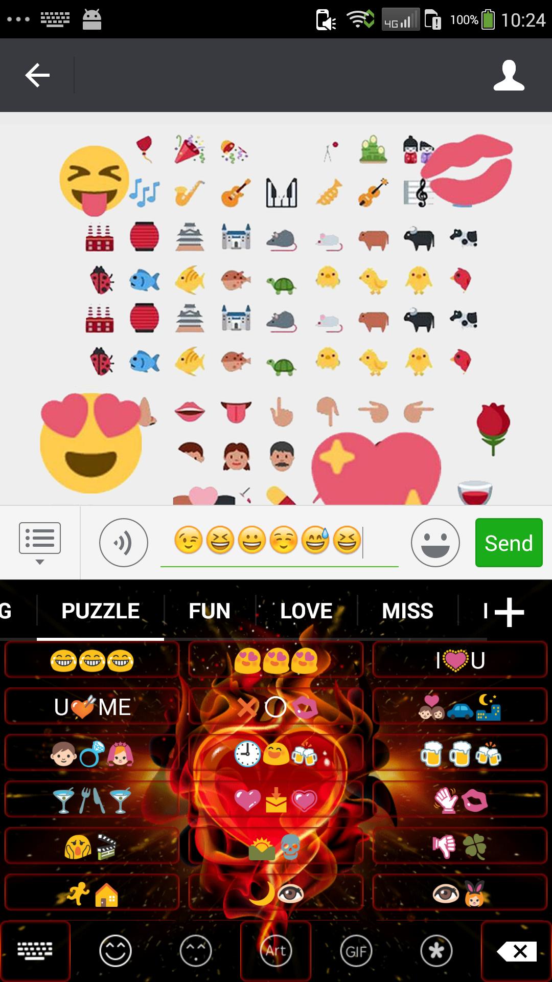 Blink Red Heart Emoji Keyboard for Android - APK Download