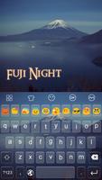 Fuji Night -Emoji Keyboard постер