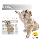 Funny Bull Dog Emoji Keyboard আইকন