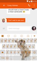 Funny Bull Dog Emoji Keyboard screenshot 1