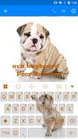 Funny Bull Dog Emoji Keyboard capture d'écran 2