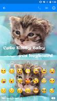 Cute Kitty Baby Emoji Keyboard 스크린샷 3