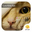 Kitty Cute Eyes Emoji Keyboard APK