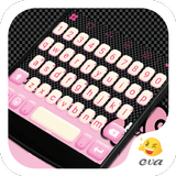 Kitty Pink Bow Keyboard Theme icône