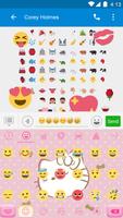 Shy Kitty Keyboard -Emoji &Gif syot layar 3