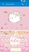 Shy Kitty Keyboard -Emoji &Gif imagem de tela 1