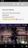 Kiss Hot Emoji keyboard capture d'écran 3