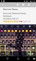 Kiss Hot Emoji keyboard Affiche