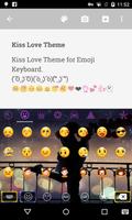 Kiss Hot Emoji keyboard captura de pantalla 1