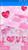 Valentine Love Keyboard -Emoji Plakat