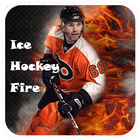 Ice Hockey Fire Emoji Keyboard biểu tượng