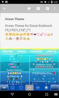 Clear Ocean Emoji Keyboard اسکرین شاٹ 3