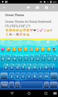 Clear Ocean Emoji Keyboard Affiche