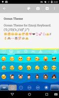 Clear Ocean Emoji Keyboard ภาพหน้าจอ 1