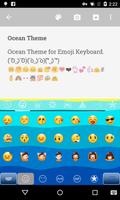 Clear Ocean Emoji Keyboard capture d'écran 1