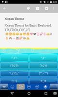 Clear Ocean Emoji Keyboard اسکرین شاٹ 2