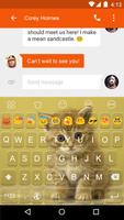 برنامه‌نما Lovely Cat -Emoji Keyboard عکس از صفحه