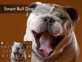 Lovely Bull Dog Emoji Keyboard Plakat