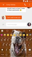 Lovely Bull Dog Emoji Keyboard screenshot 1