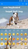 Loyal Bull Dog Emoji Keyboard capture d'écran 3