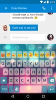 Light Glass -Emoji Keyboard capture d'écran 2