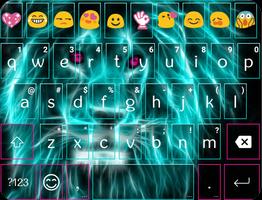 Ferocious Lion Emoji Keyboard poster