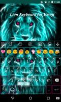 1 Schermata Ferocious Lion Emoji Keyboard