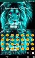 برنامه‌نما Ferocious Lion Emoji Keyboard عکس از صفحه