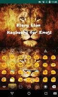 Fiery Lion Emoji Keyboard capture d'écran 2