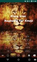 Fiery Lion Emoji Keyboard captura de pantalla 3
